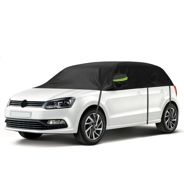 Autoabdeckung Wasserdicht Ersatz für VW Polo MK5 MK6 Hatchback 2009-2023, Halbgarage, Autohülle Auto