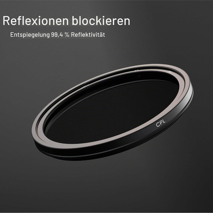 Urth 82 mm Polfilter (Polarisationsfilter) CPL Filter (Plus+) 82 mm Zum Einschrauben, 82 mm Zum Eins