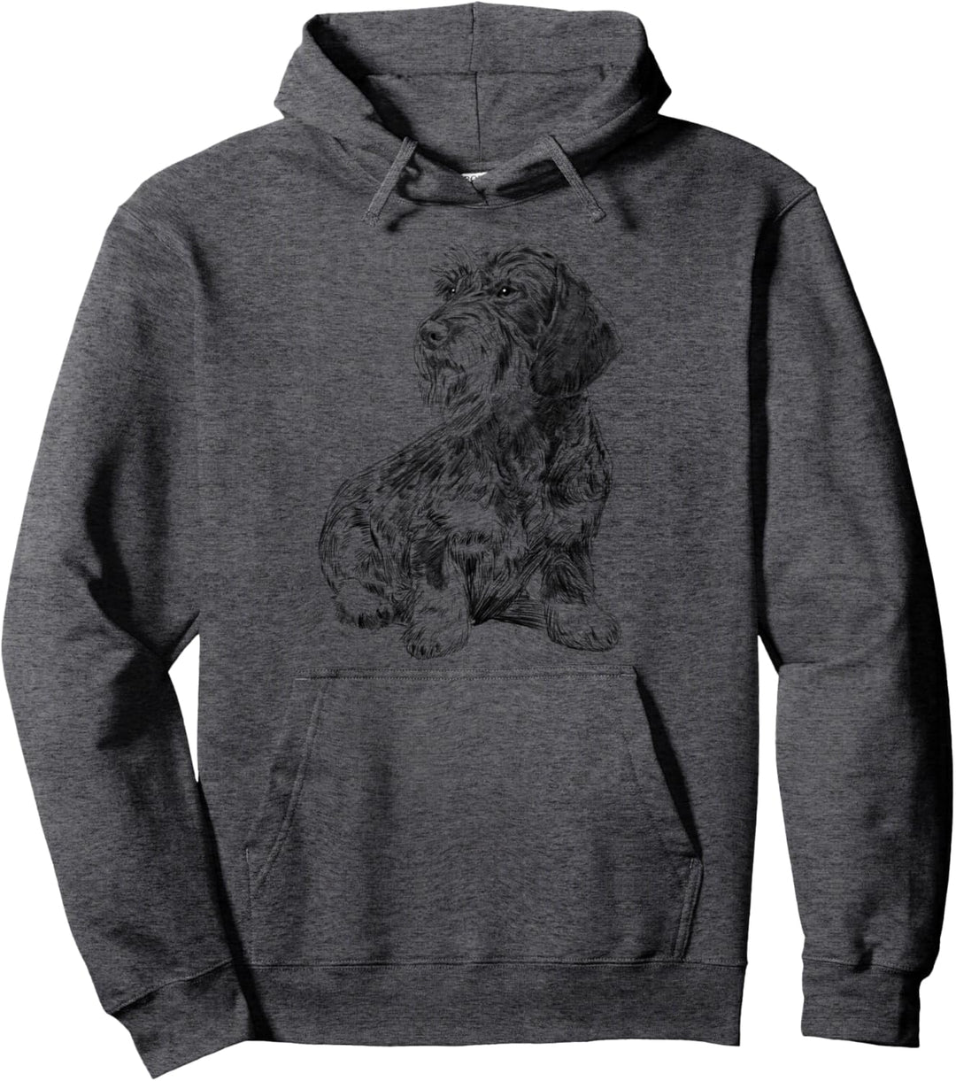 Dackel Hund Rauhaardackel Pullover Hoodie