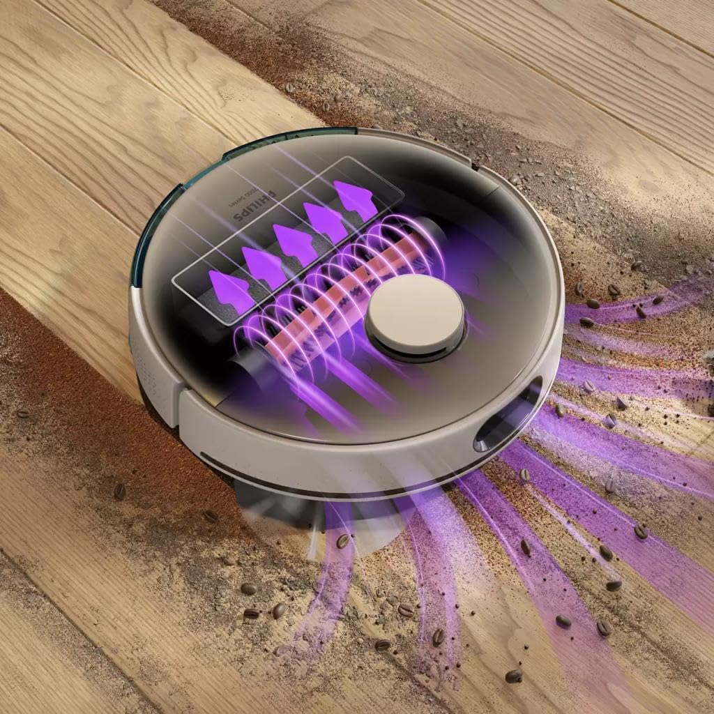 Philips XU7000/02 Homerun 7000 Series Aqua Nass- und Trockenreinigungsroboter, Leistungsstarker 5200