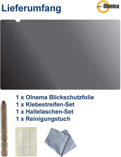 Olnema Blickschutzfilter I Privacy Filter I Blickschutzfolie I Anti-Spy Folie für Laptop und Noteboo