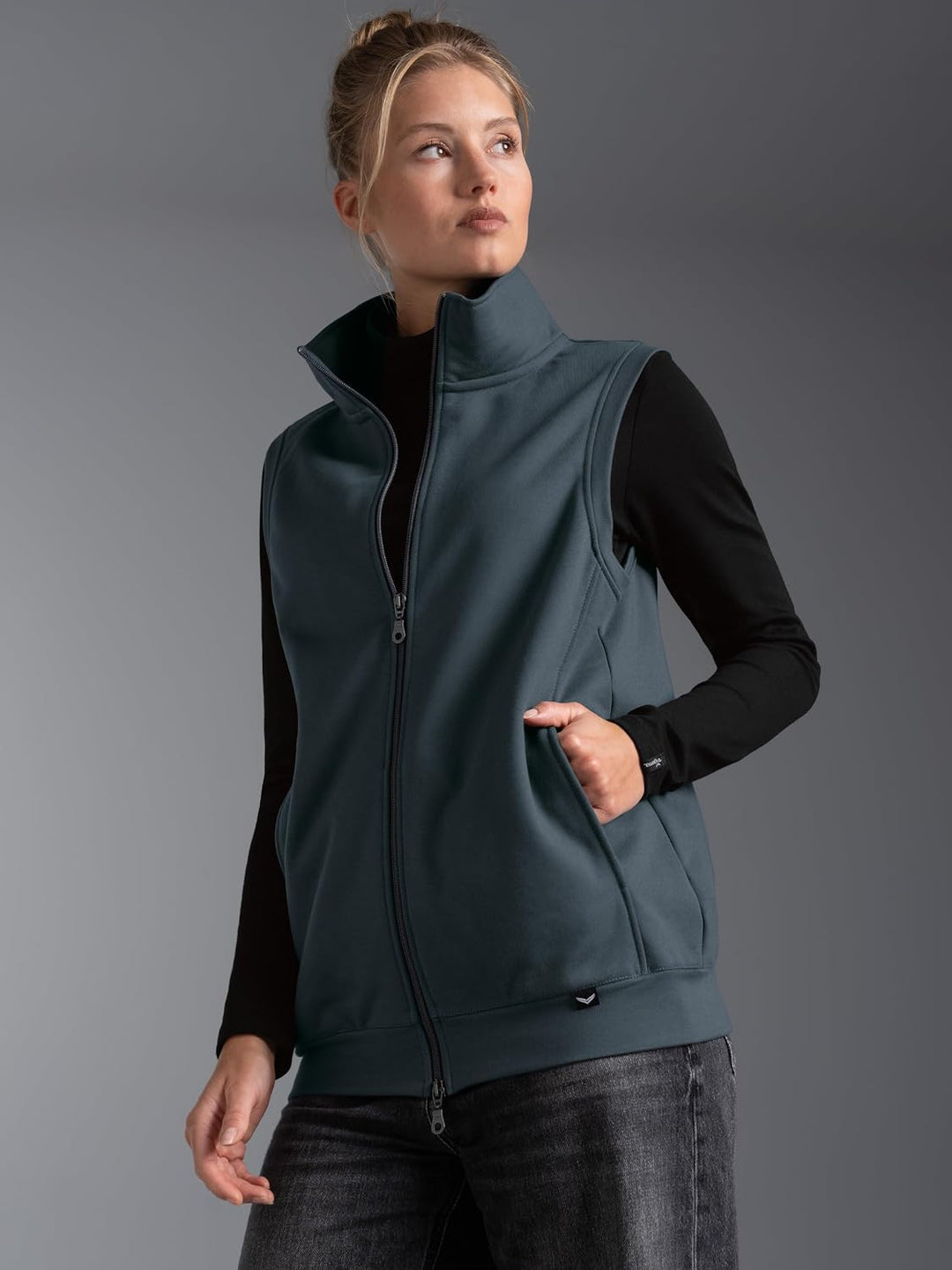 Trigema Weste aus bequemem Sweat-Material M Anthrazit, M Anthrazit
