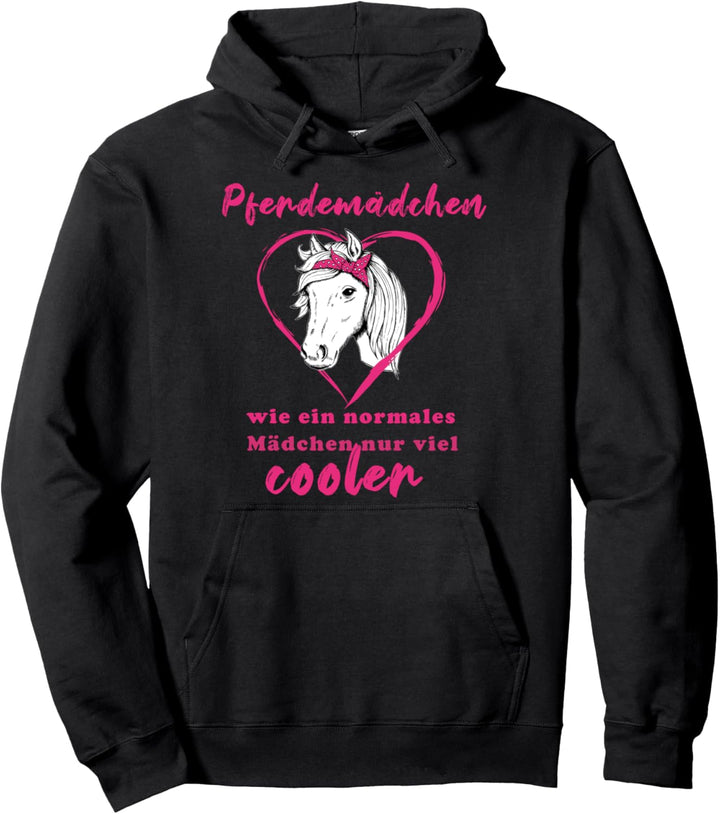 Pferdemädchen Reiten Coole Sprüche Pferde Mädchen Pullover Hoodie