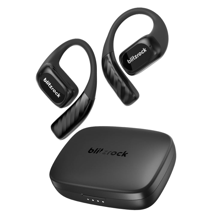 BlitzRock Open Ear Kopfhörer Kabellose Sport Bluetooth 5.4, Weichen und Bequemen, Reicher und Ausgew