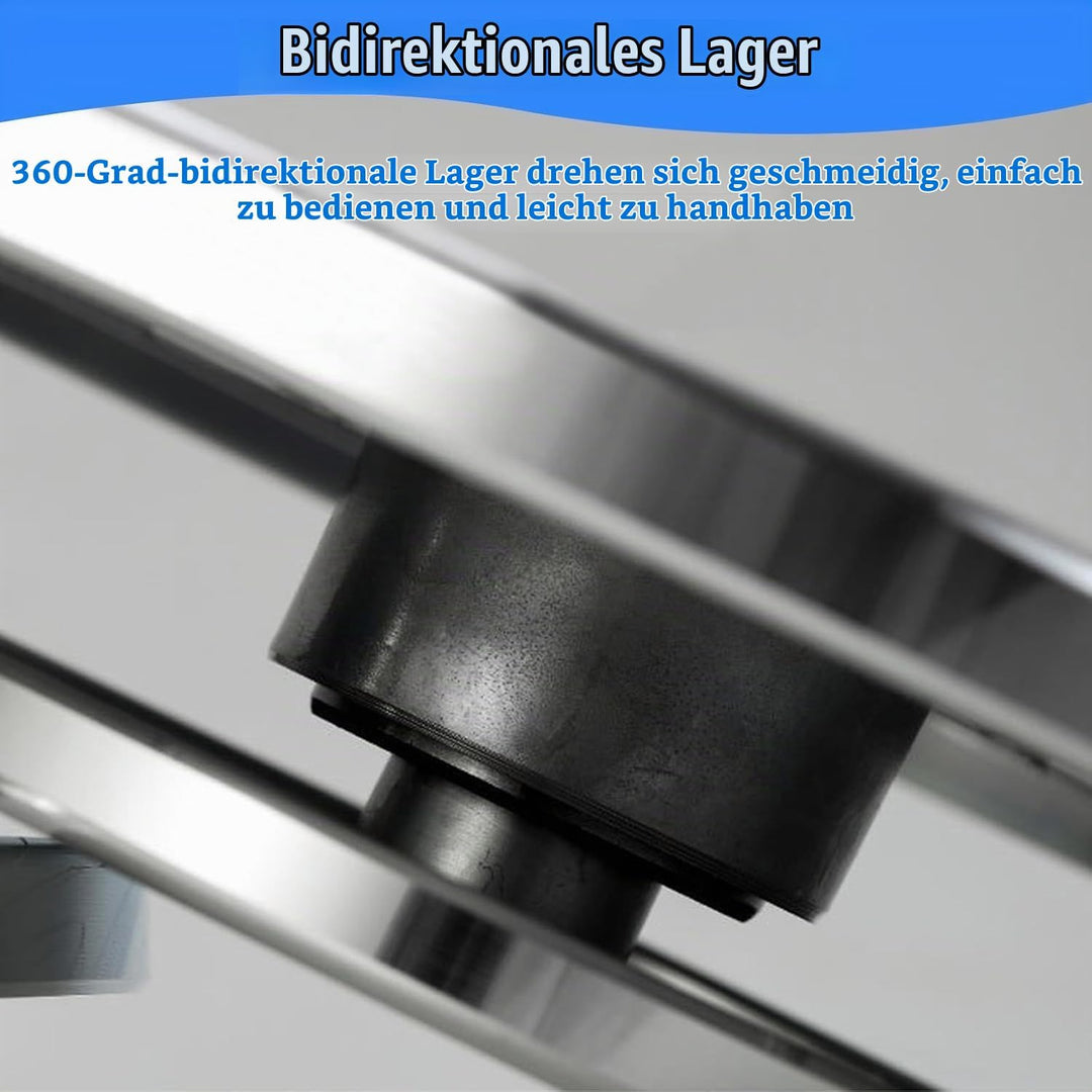 Töpferscheibe, 30cm Aluminium Drehscheibe Craft Clay Drehteller, DIY Tonwerkzeuge Doppelseitige Kuch