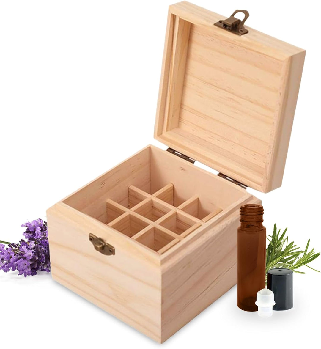 RoseFlower 16 Löcher Ätherisches Öl Aufbewahrungsbox Duftöle Display Ständer Behälter, Essential Oil
