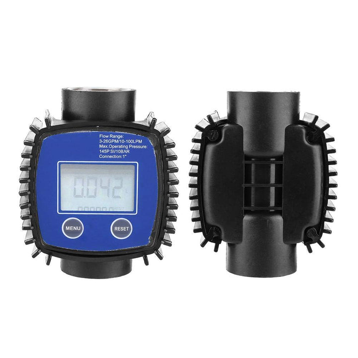 Durchflussmesser,Flow Meter Digitalanzeige Hohe Genauigkeit Wasser Durchflussmesser 1 Zoll Innengewi