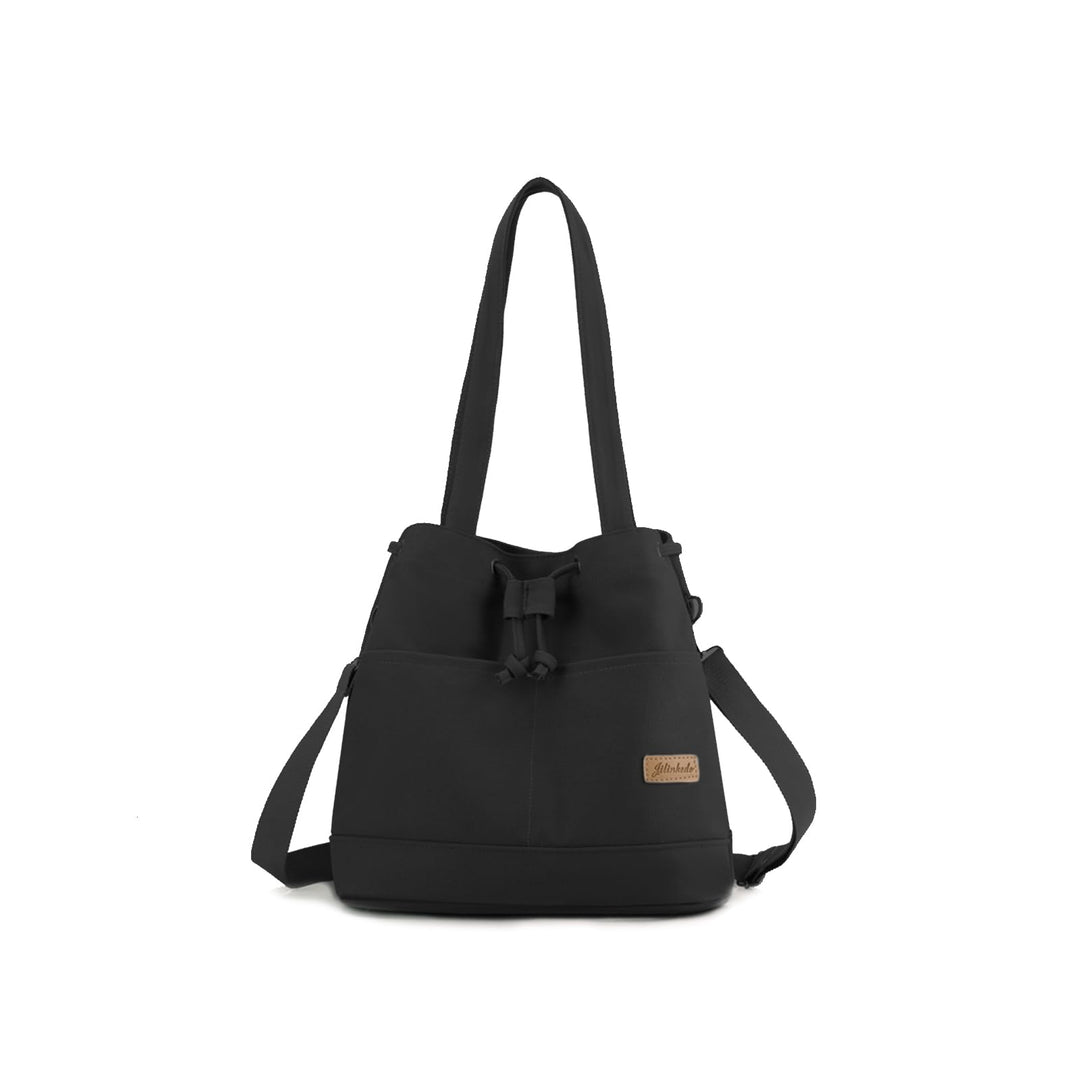 CORIOS Damen Eimer Taschen Kordelzug Handtasche Canvas Schultertasche Grosse Kapazität Umhängetasche