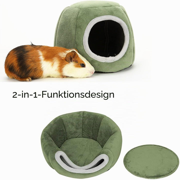 Hamster Haus Bett mit Aufhängeöse für Hamster, Chinchillas, Meerschweinchen &amp; Kleintiere (Grün A), G