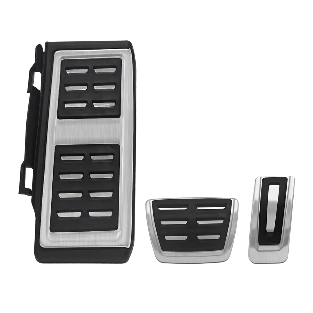 Wisamic Edelstahl Fussstütze Bremse Pedalkappen Abdeckung Fuel Bremse Fussbett