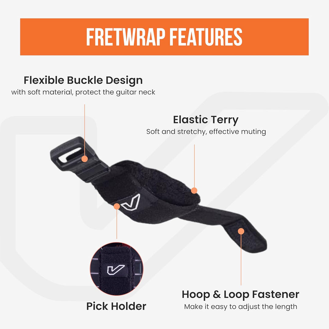 Gruv Gear FretWraps Saitendämpfer, klein, Schwarz, 3 Stück Small Schwarz Muters, Small Schwarz Muter