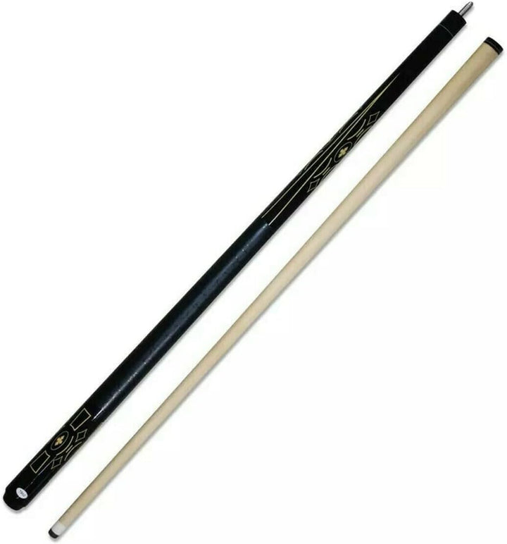 Pegasi Classic Billard Queue - 146cm - Schwarz - Zweiteilig Geronimo
