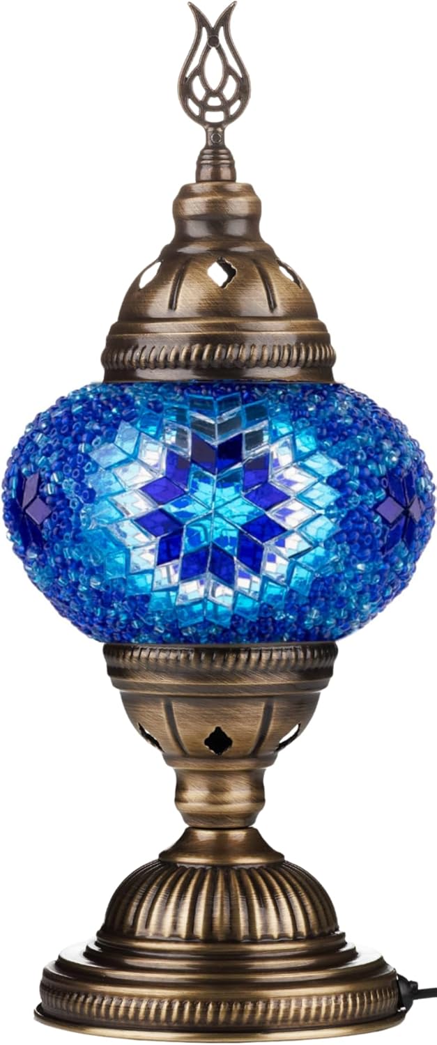 DEMMEX DIY türkisches Mosaiklampen-Set, komplettes Kunst- und Handwerks-Geschenkset für Erwachsene u