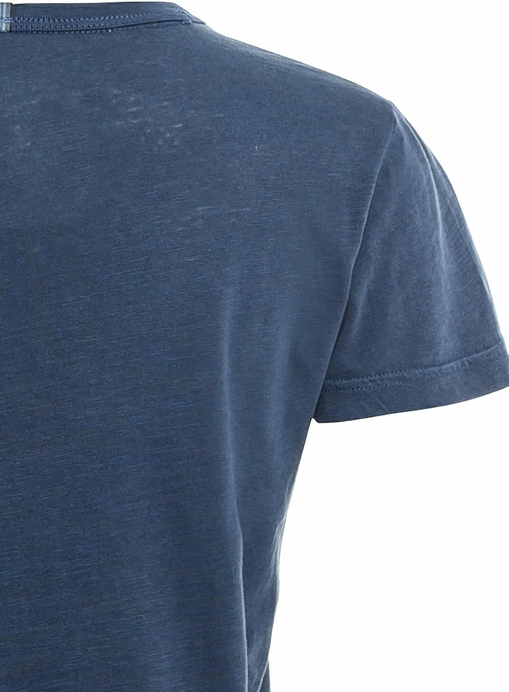 camel active Damen Kurzarm T-Shirt aus Organic Cotton XL Dunkelblau, XL Dunkelblau