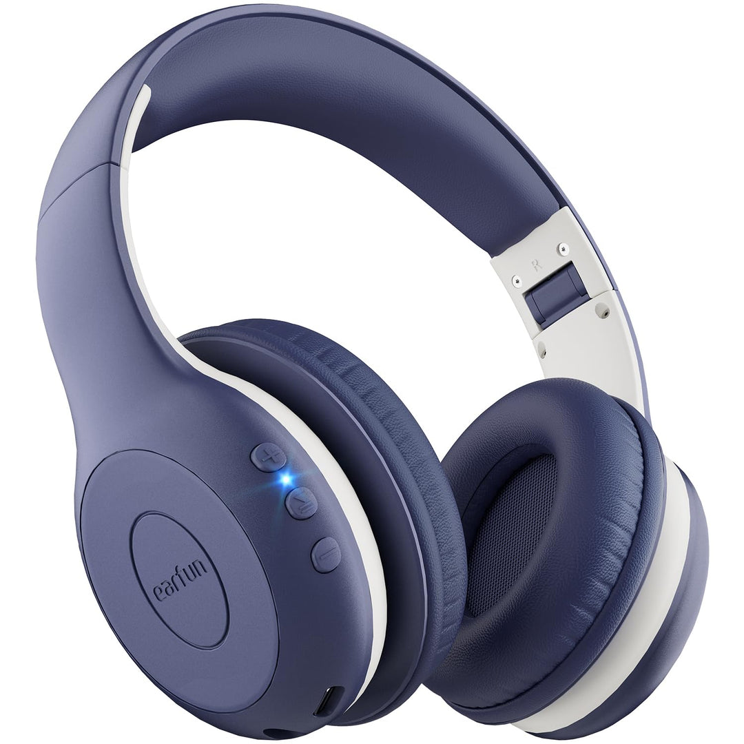 EarFun Bluetooth Kopfhörer Kinder, 85/94dB Lautstärkeregelung, HiFi Sound, HD-Mikrofon, 40 Std Akku,