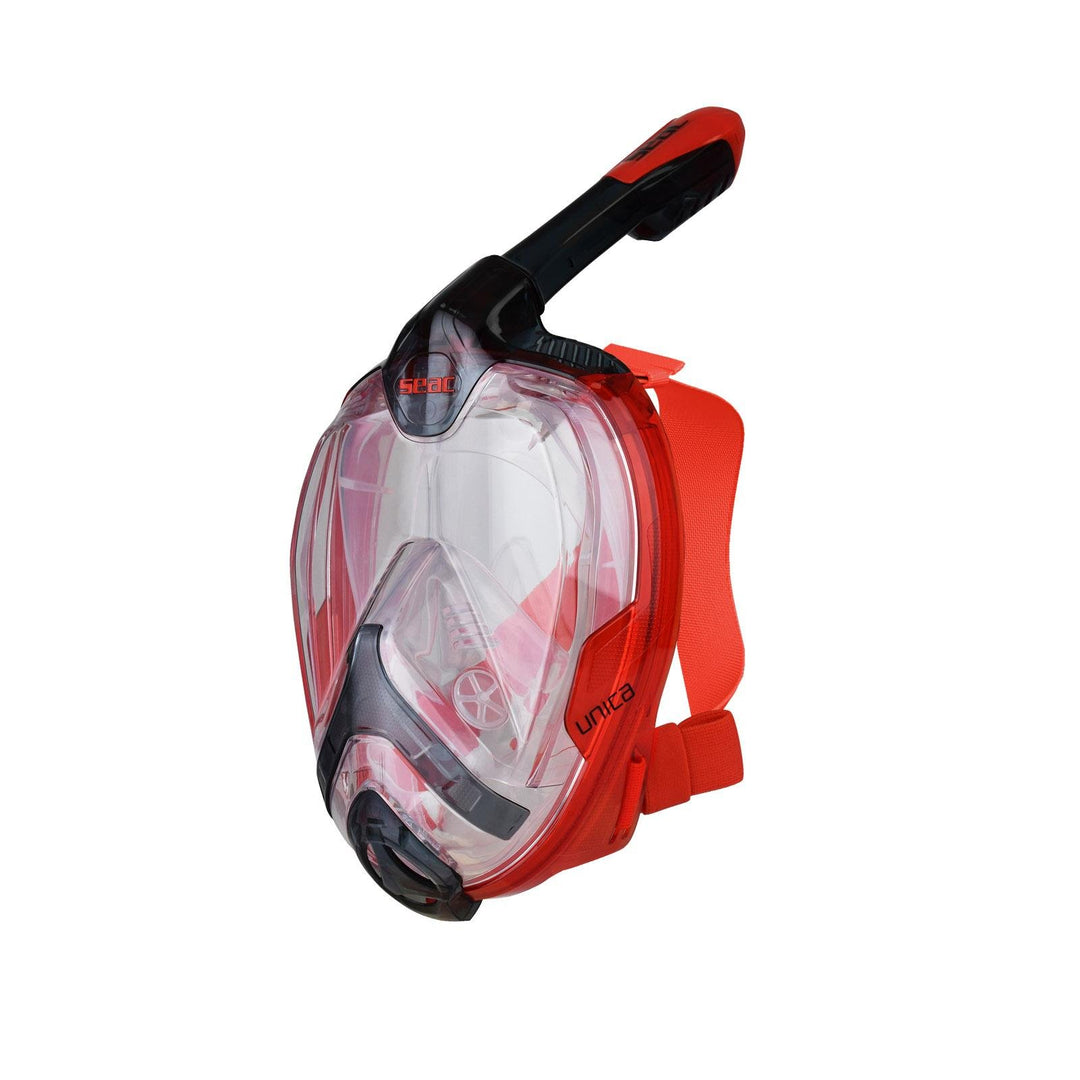 Seac Unisex Adult Unica Vollgesichtsmaske Zum Schnorcheln rote/schwarz
