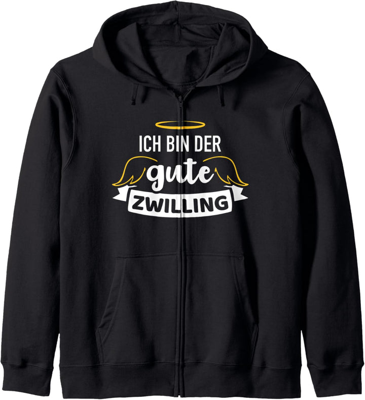 Ich bin der gute Zwilling Partnerlook für Zwillinge Kapuzenjacke