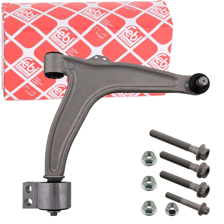febi bilstein 34228 Querlenker mit Anbaumaterial, Lager und Gelenk , 1 Stück Vorderachse rechts, Vor