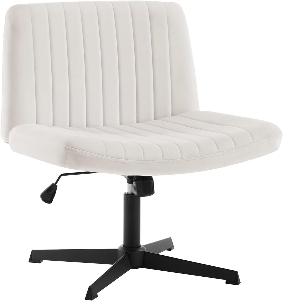 WOLTU Relaxsessel ohne Armlehne, Bürostuhl, Schreibtischstuhl Drehstuhl, Ergonomischer Stuhl, Samt S