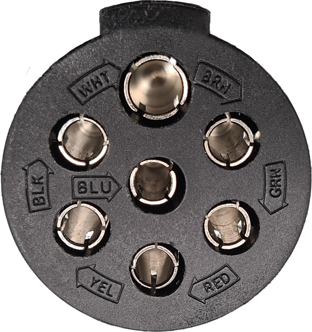Berger & Schröter | Spannungswandler Adapter für Anhänger 7 polig 24V auf 7 polig 12V, ISO 1185, ISO