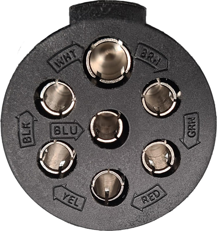 Berger & Schröter | Spannungswandler Adapter für Anhänger 7 polig 24V auf 7 polig 12V, ISO 1185, ISO