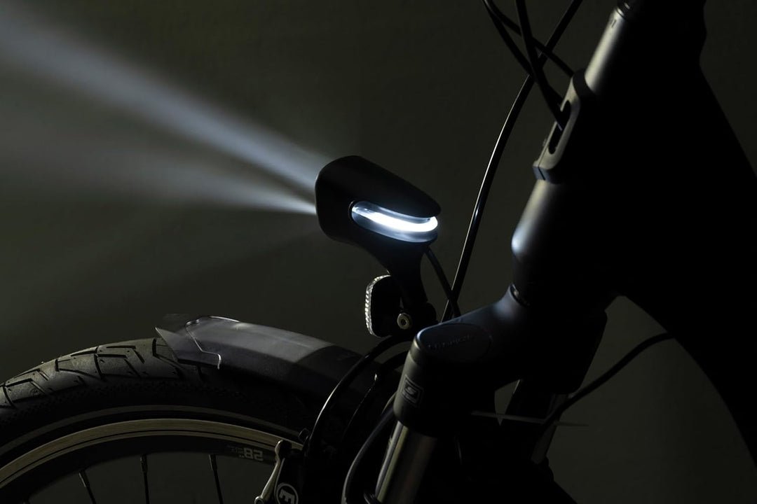 Prophete Fahrradbeleuchtung, E-Bike Scheinwerfer – 80 Lux, 360° Sichtbarkeit, OSRAM LEDs, Wasserdich