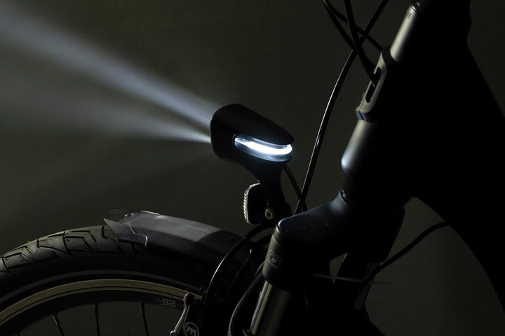 Prophete Fahrradbeleuchtung, E-Bike Scheinwerfer – 80 Lux, 360° Sichtbarkeit, OSRAM LEDs, Wasserdich