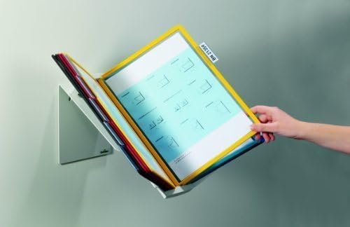 Durable Multifunktionales Sichttafelsystem (Vario Pro 10, mit 10 Sichttafeln A4) mehrfarbig, 557900