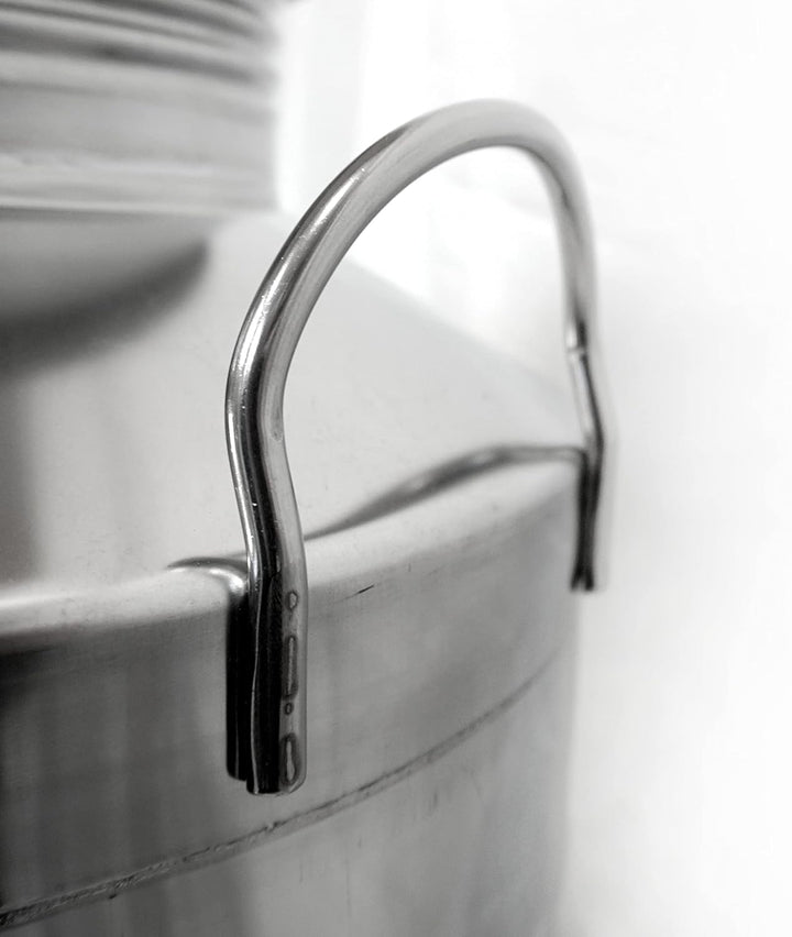 Fischer Kellereitechnik Edelstahl-Kannen (Kanne 3-100L mit/ohne Kugelhahn) (75 Liter mit Auslaufhahn