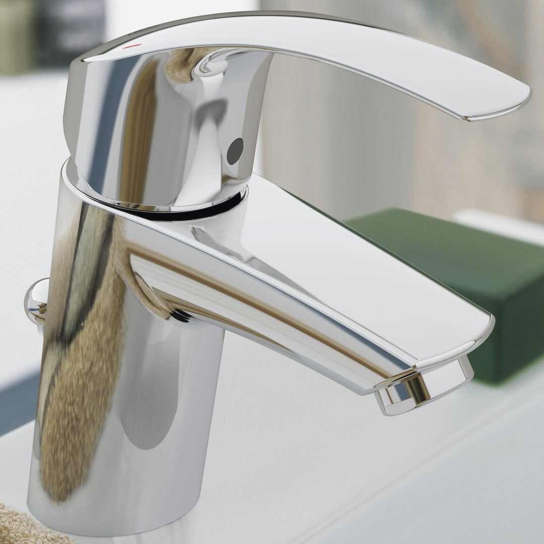GROHE Eurosmart - Einhand- Waschtischarmatur (S-Size, schnelle Befestigung, variable Mengenbegrenzun