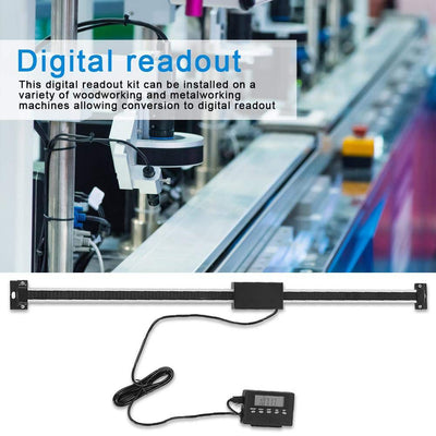 Digitalanzeige,Digital readout Digital Readout Kit 0-600mm Auslesewaage Präzise LCD Skala Aluminiuml