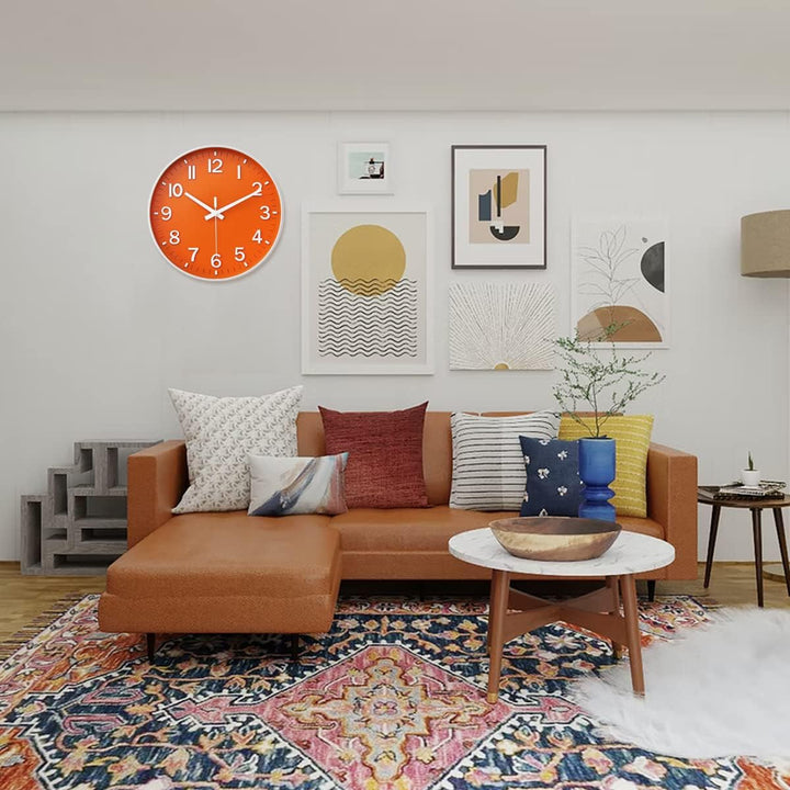 HZDHCLH Funkuhr 30 cm Grosses Ziffernblatt Wanduhr Geräuschlos,Geeignet für Schule, Zuhause, Wanddek