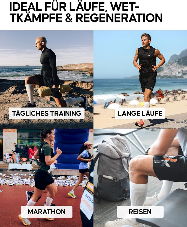 DANISH ENDURANCE Kompressionsstrümpfe, Sport Kompressionssocken, Stützstrümpfe, Thrombosestrümpfe, 2