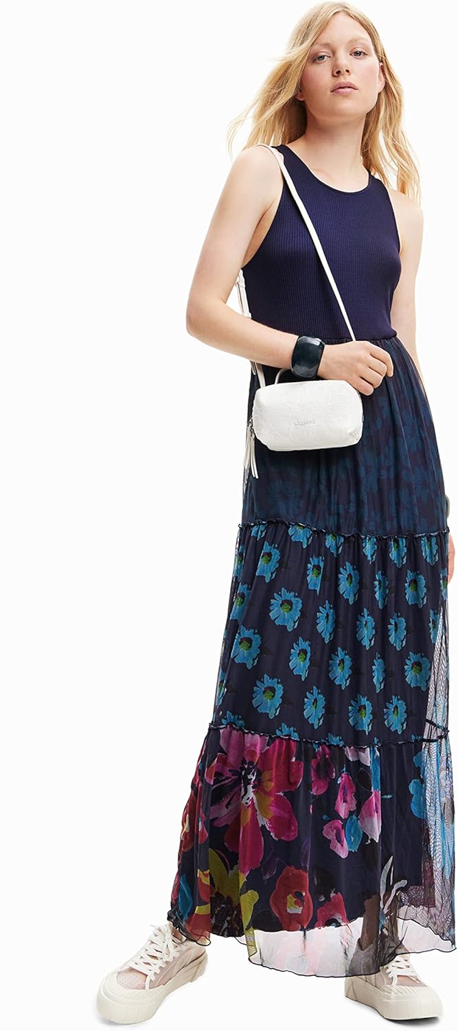 Desigual Damen Dress XS Blau, XS Blau