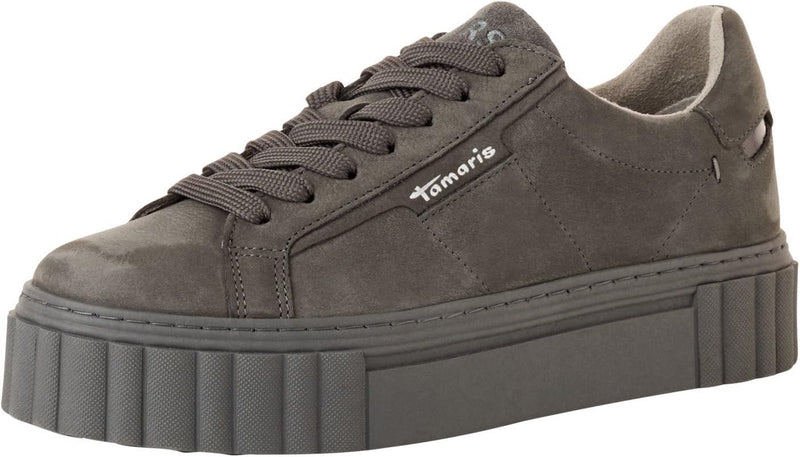 Tamaris Damen Bequemschuhe, Frauen Schnürschuhe,TOUCHit-Fussbett 38 EU Anthrazit, 38 EU Anthrazit