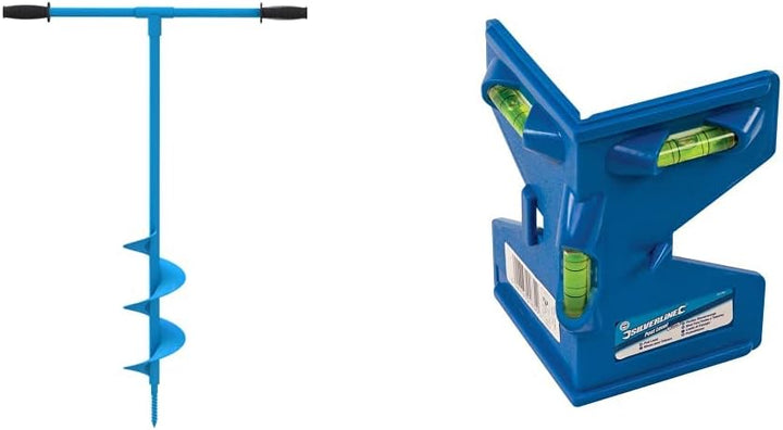 Güde 94136 GH 150 Handerdbohrer Erdlochbohrer Pfahlbohrer Pflanzbohrer für Löcher bis 150mm Ø, Blau