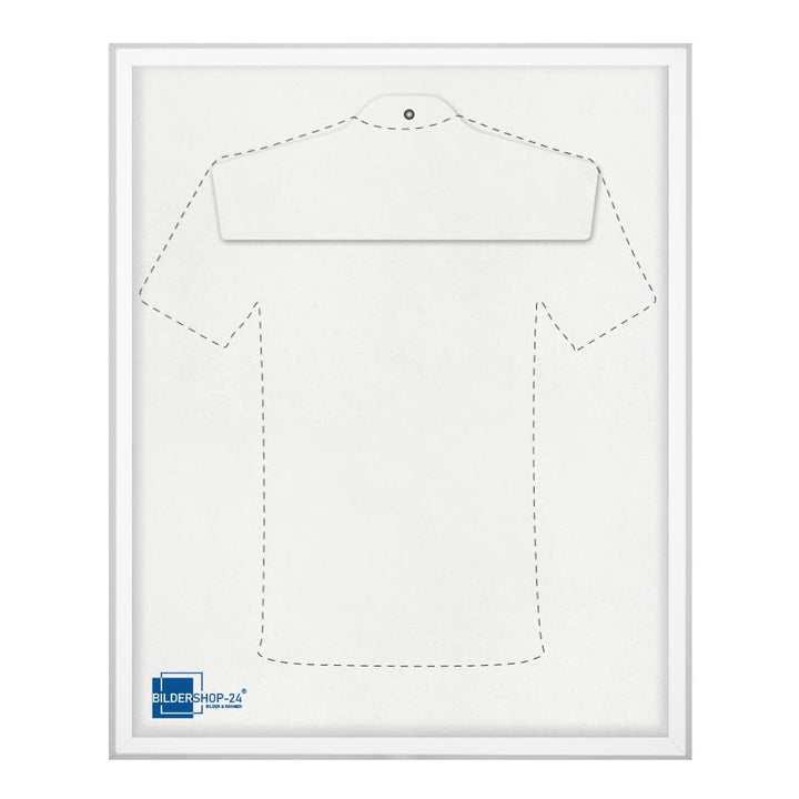 Bildershop-24 Objektrahmen Trikotrahmen VARIANTO35 70x90cm Weiss matt inkl. Bügel und Passepartout i