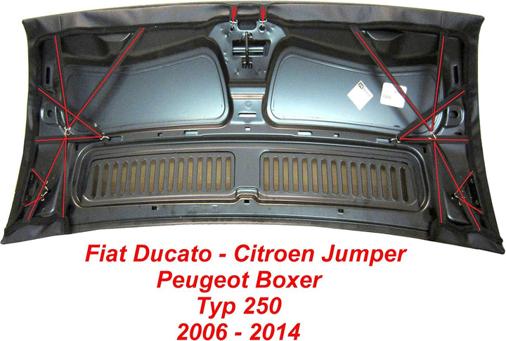 AB3-00597 Auto BRA Vollbra für die ganze Motorhaube kompatibel mit Fiat Ducato Peugeot Boxer Citroen