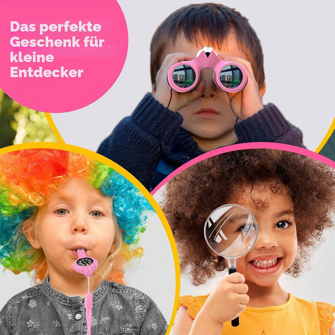 Fernglas für Kinder, Spielzeug für 3–12 Jahre alte Mädchen und Jungen, Vogelbeobachtung, Wandern, 4,