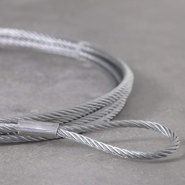 Drahtseile24 Stahlseil mit Ösen, Drahtseil mit Ösen, Schlaufenseil – Stahlseil mit zwei Schlaufen, D