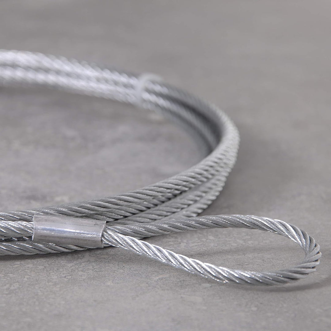 Drahtseile24 Stahlseil mit Ösen, Drahtseil mit Ösen, Schlaufenseil – Stahlseil mit zwei Schlaufen, D