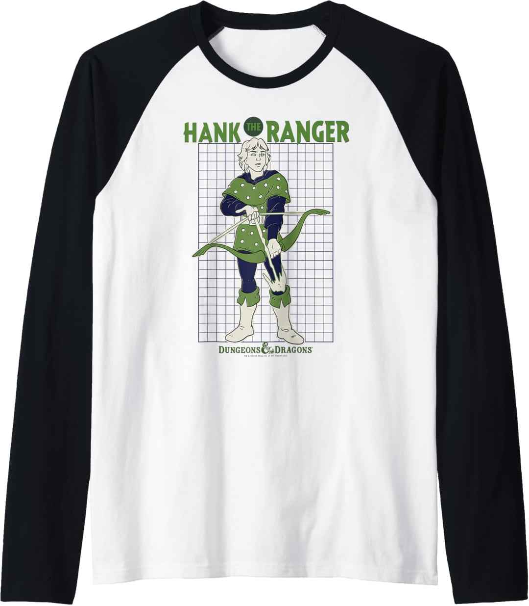 Dungeons & Dragons Hank The Ranger Grid Portrait Raglan