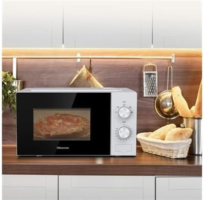 Hisense Mikrowelle H20MOWP1 Weiss 20 Liter 700 Watt Glasdrehteller Auftaufunktion
