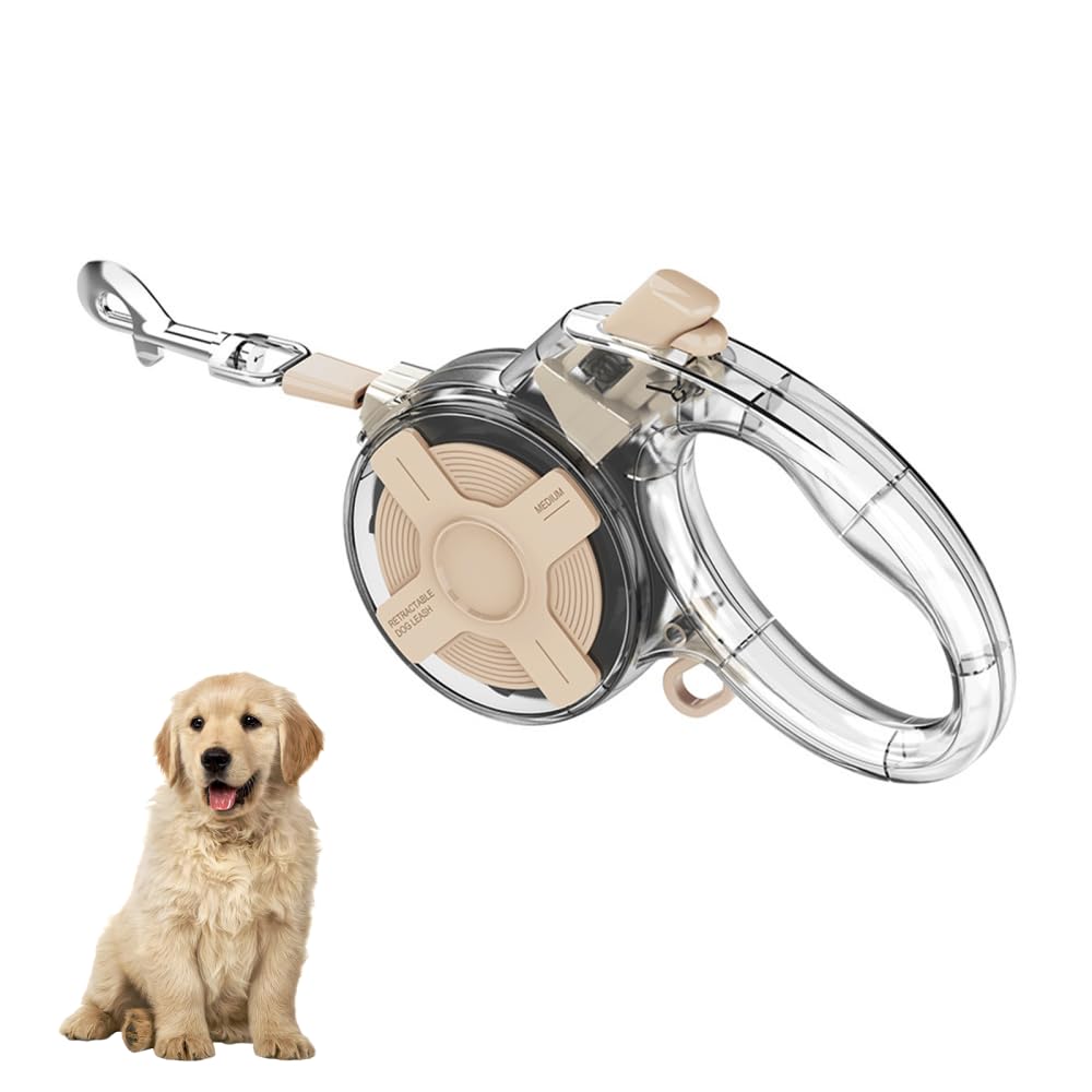 Hundeleine 4m, 360° verwicklungsfreie Ausziehbar Rollleine mit Reflektierendes Band, Ausziehleine mi