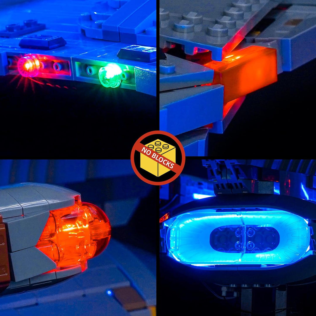 Fernbedienung Licht-Kit Kompatibel mit Lego U.S.S. Enterprise NCC-1701-D 10356 (Kein Modell), Led Be