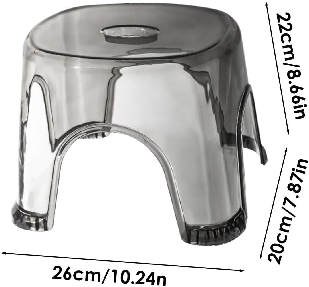 Transparenter Duschhocker, tragbar, rutschfest, wasserdicht, transparenter Hocker, klarer Sitz, Dusc