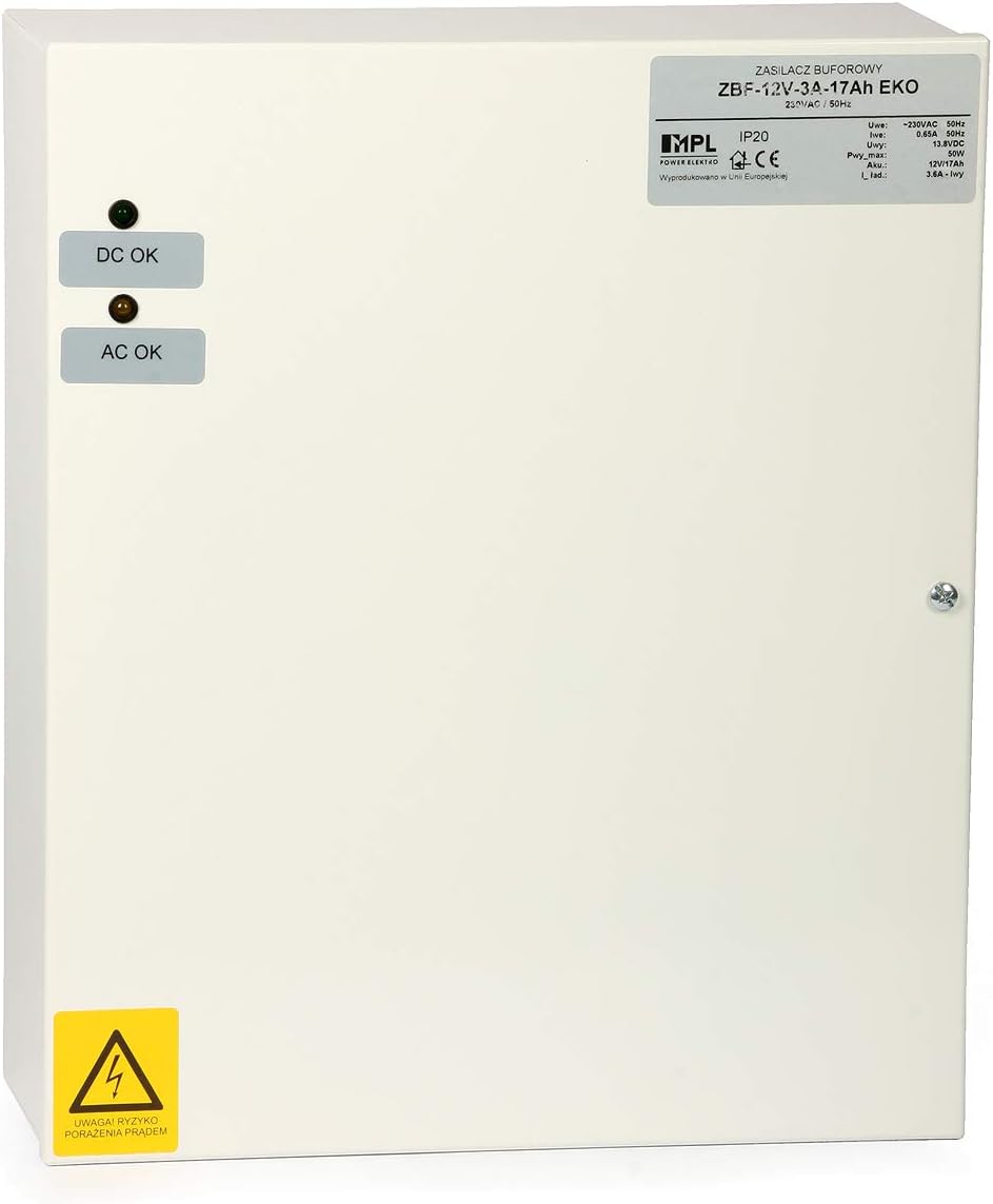 Danitech Netzteil Notfall Akkupuffer System UPS/USV mit Bleiakku Ladefunktion 12V/3A für 17Ah (ohne
