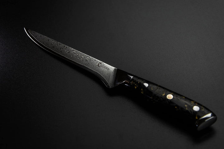 Calisso Filetiermesser 67 Lagen Damaststahl - Damastmesser, Küchenmesser, Ausbeinmesser, Messer, Fil