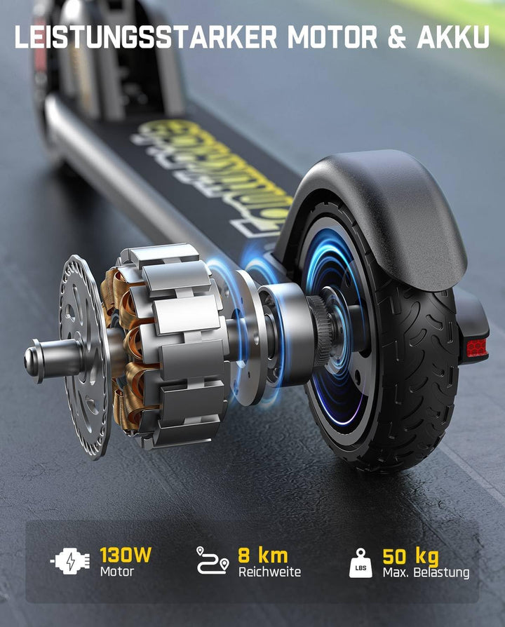 FanttikRide C9 E Scooter Kinder ab 120-160CM, Faltbar E Roller für Kinder bis 60Kg,10/16 kmph, 8 km