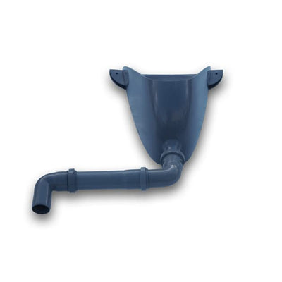 Varile Kunststoff Urinal glänzend, Pissuar Wasserlos für WC Kabinen Grau, Grau